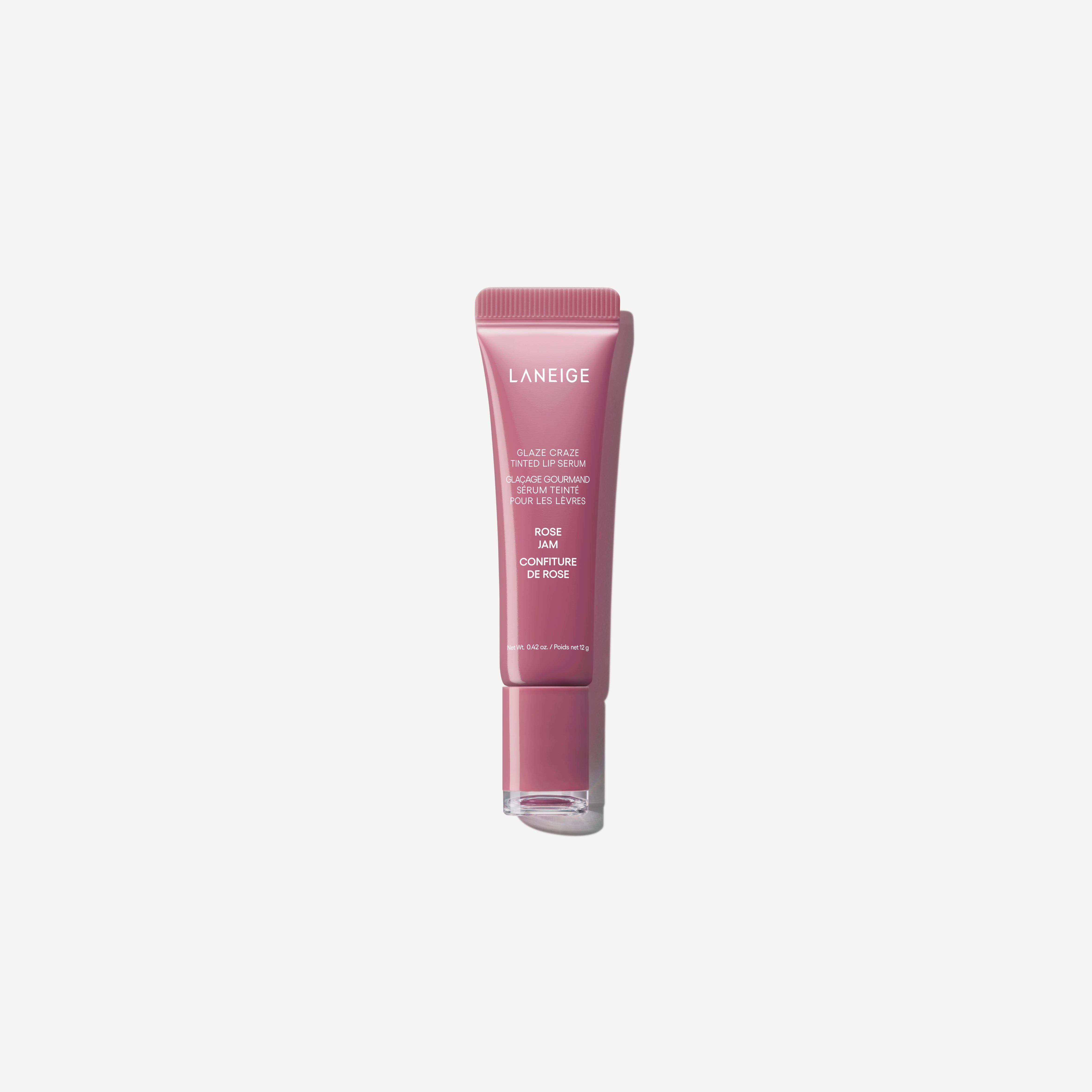 ローズクォーツインクリュージョン入り Glaze Craze Tinted Lip Serum Cool-Toned Edition | Laneige